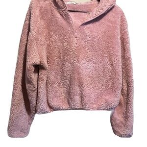 🌸Cozy Pink fuzzy Pullover